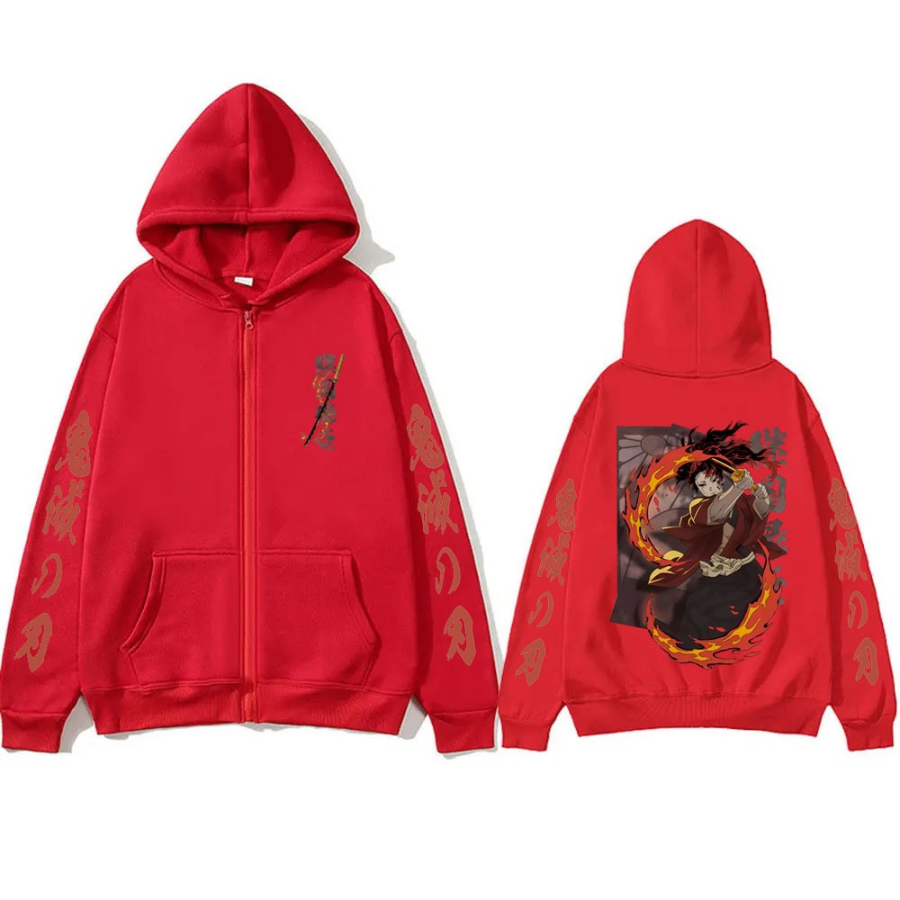 เสื้อฮู้ดซิป Demon Slayer ตัวล - Women'S Fashion Zip Hoodie บทวิจารณ์และราคา
