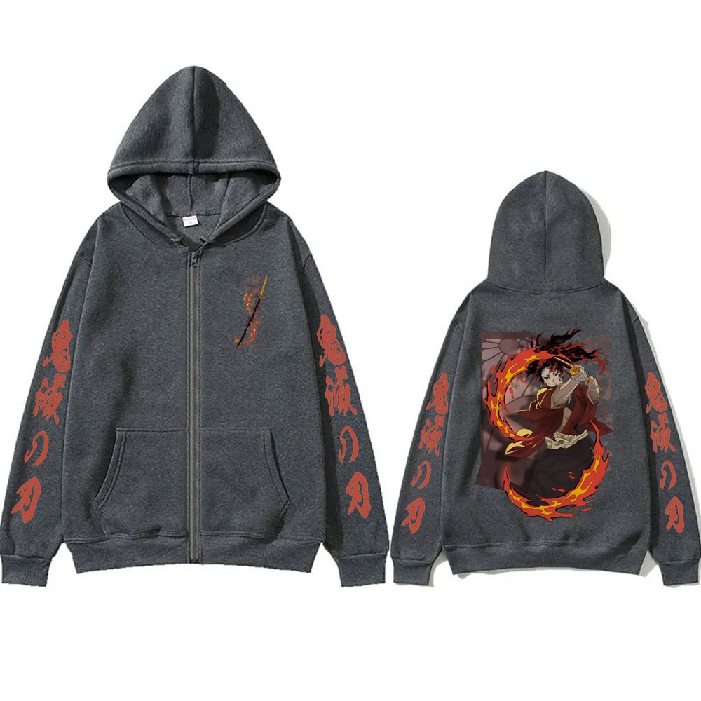เสื้อฮู้ดซิป Demon Slayer ตัวล - Women'S Fashion Zip Hoodie บทวิจารณ์และราคา