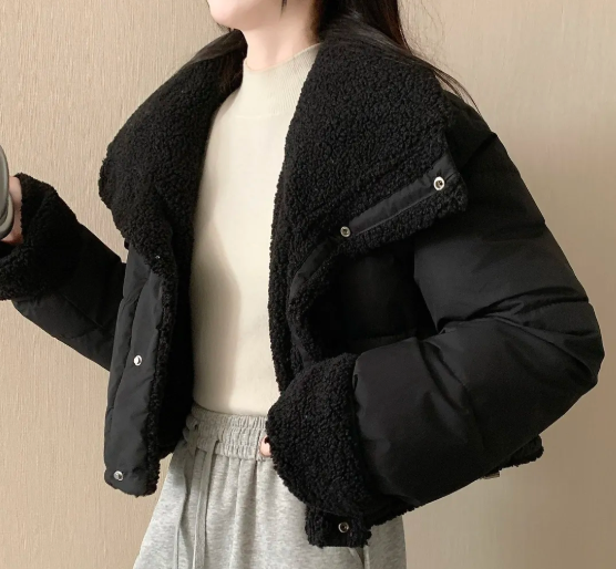 เสื้อแจ็คเก็ตพัฟเฟอร์คอเชอร์ปา - Sherpa Coat Women บทวิจารณ์และราคา