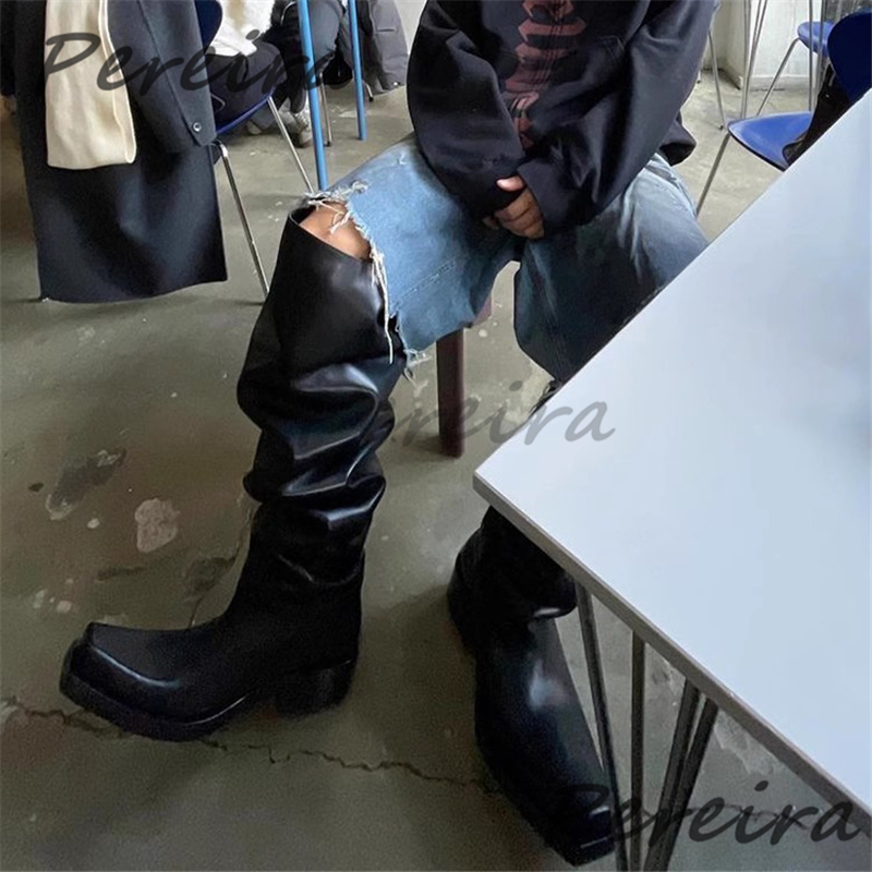 รองเท้าบูทหุ้มข้อหนาสำหรับผู้ช - Women'S Fashion Riding Boots บทวิจารณ์และราคา