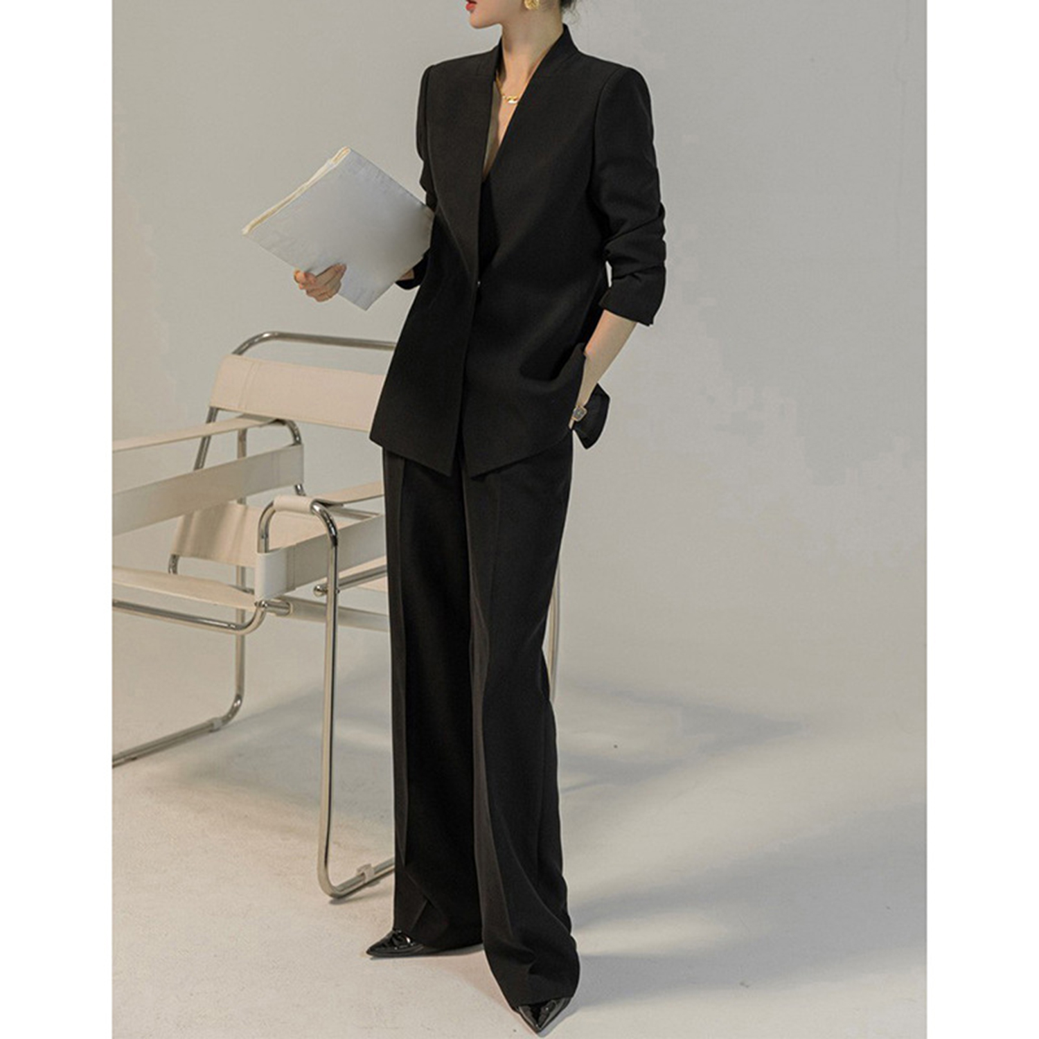 ชุดสูทผู้หญิง Allingentle แบบ  - Women'S Fashion Blazer บทวิจารณ์และราคา