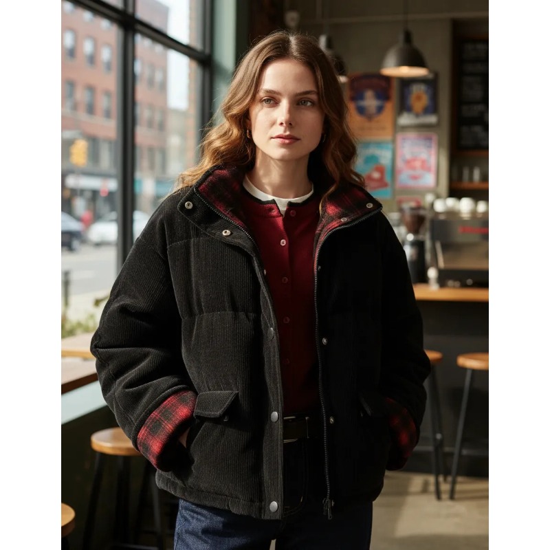 เสื้อโค้ทแบบกลับด้านได้สำหรับฤ - Sherpa Coat Women บทวิจารณ์และราคา