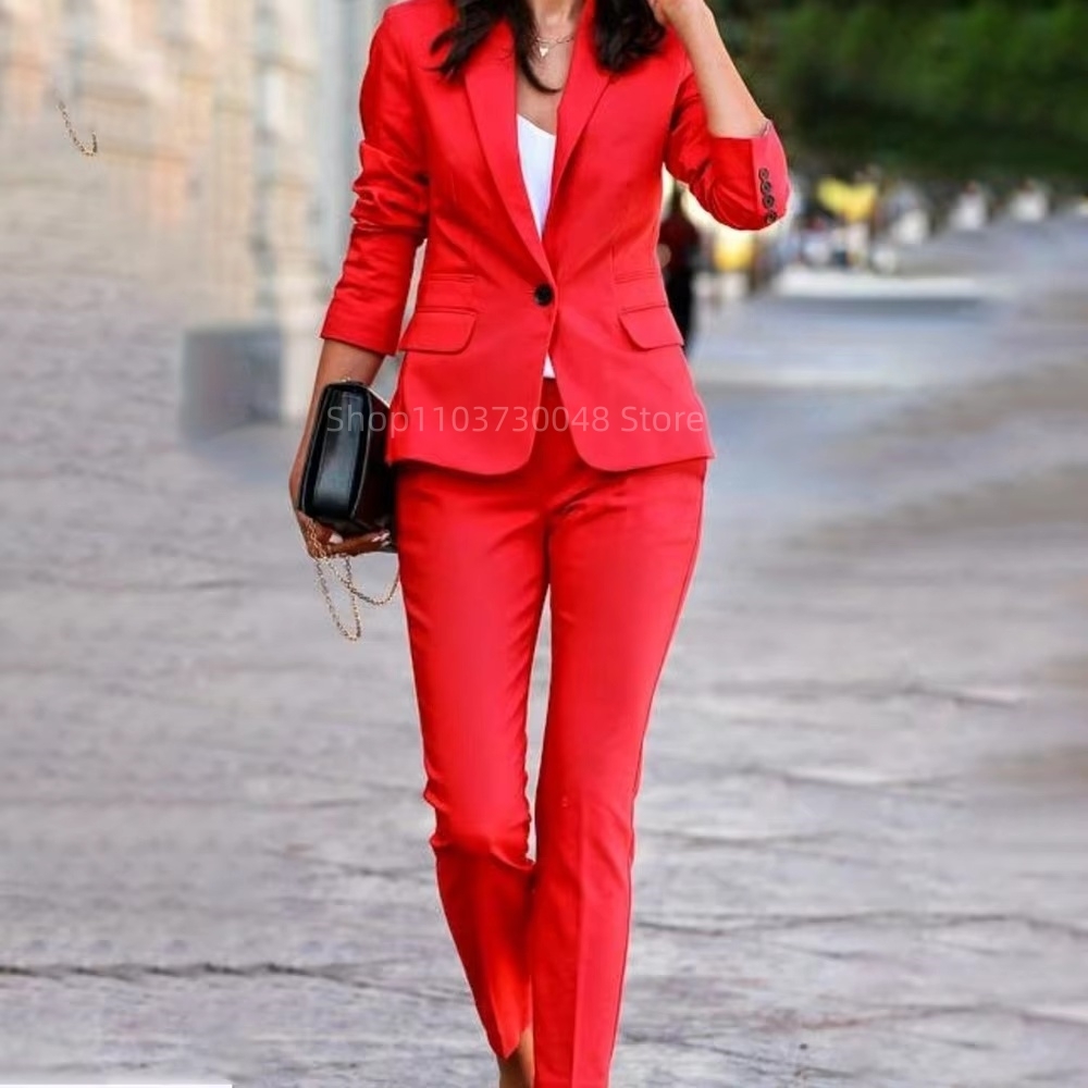 แฟชั่นชุดสูทสตรีสำหรับออฟฟิศ เ - Women'S Fashion Blazer บทวิจารณ์และราคา