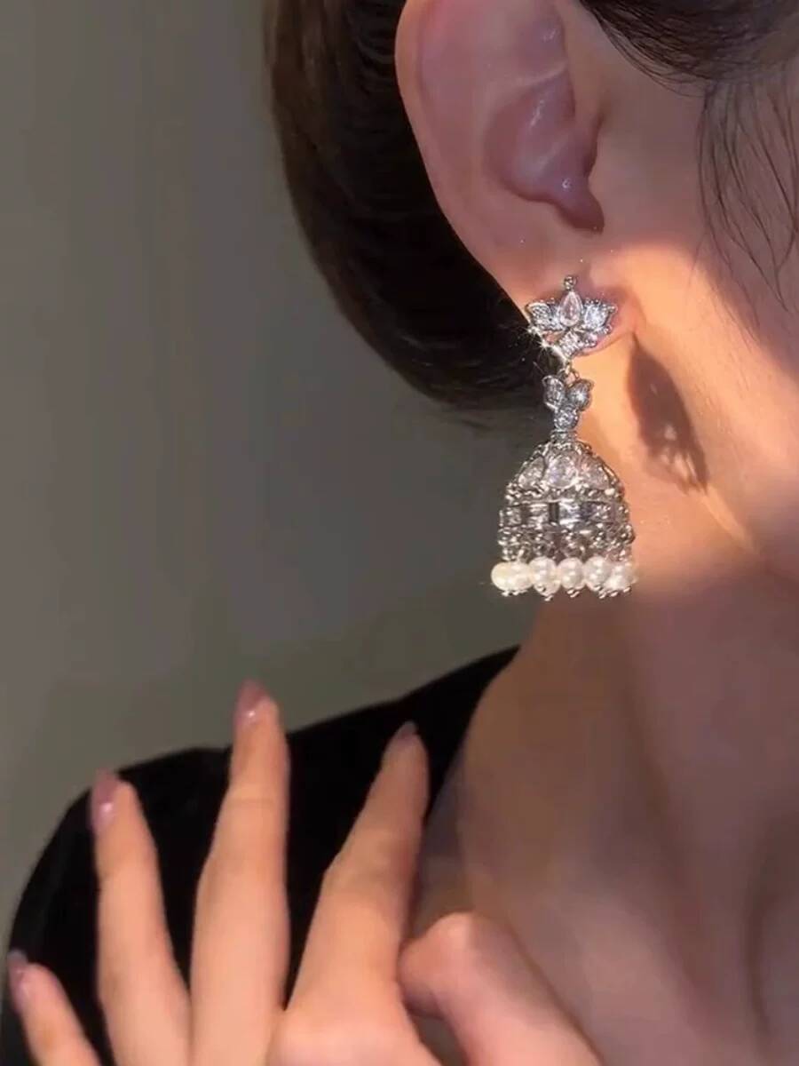 ต่างหูกรงนกสไตล์อินเดียสุดหรูห - Women'S Fashion Earrings บทวิจารณ์และราคา