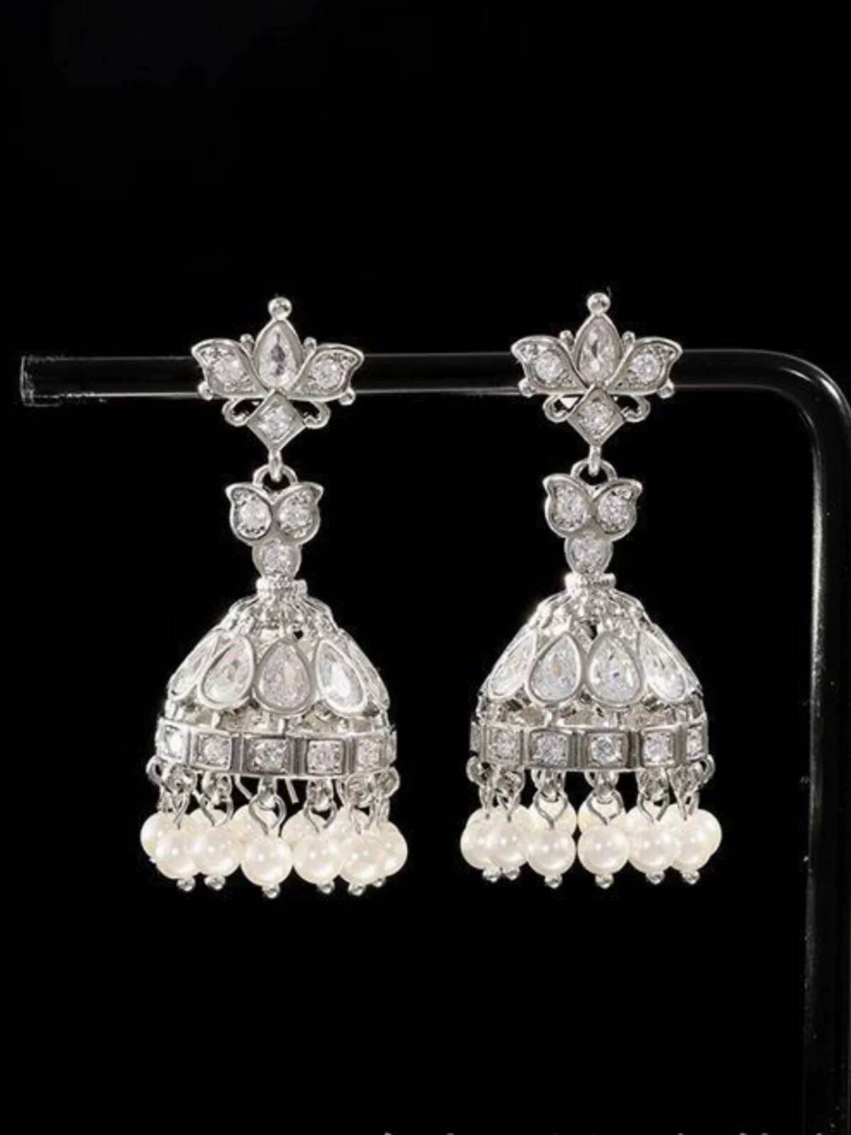 ต่างหูกรงนกสไตล์อินเดียสุดหรูห - Women'S Fashion Earrings บทวิจารณ์และราคา