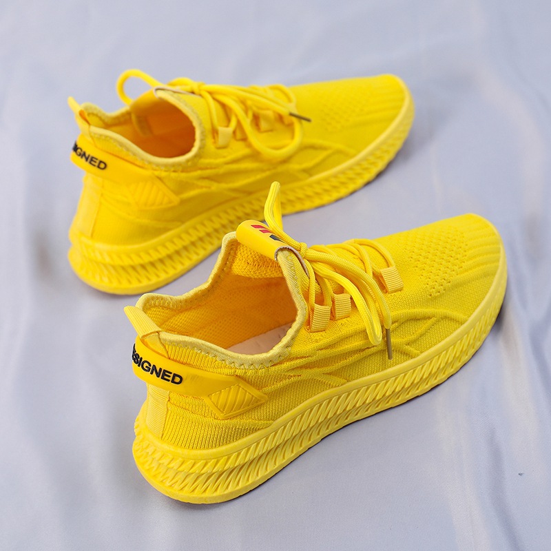 รองเท้าผ้าใบแฟชั่นผู้หญิง สไตล - Women'S Yellow Fashion Sneakers บทวิจารณ์และราคา